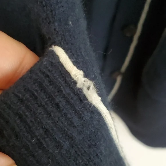 J. Crew wool cashmere blend longline nautical cardigan - Picture 4 of 7